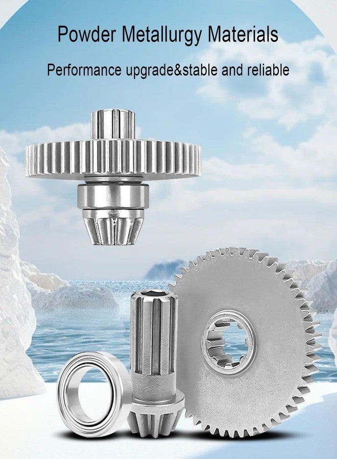 ULZOZN Upgrade RC Vehicle Gear Fit for H16GT H16DR H16BM H16 16207 H16PL H14BM Replace 16401Y, 1/14 1/16 Scale RC Car Metallurgy Gear - Image 2
